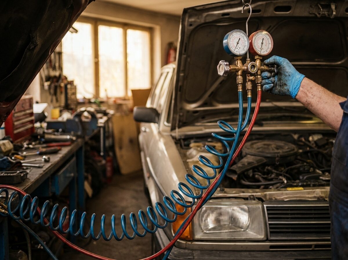 Aircoservice met manometers